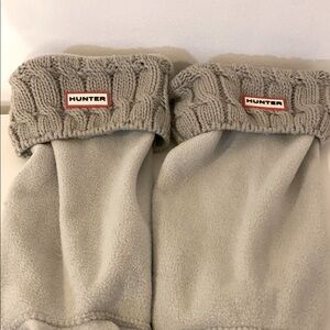 Hunter Gray Knit Cuff Socks